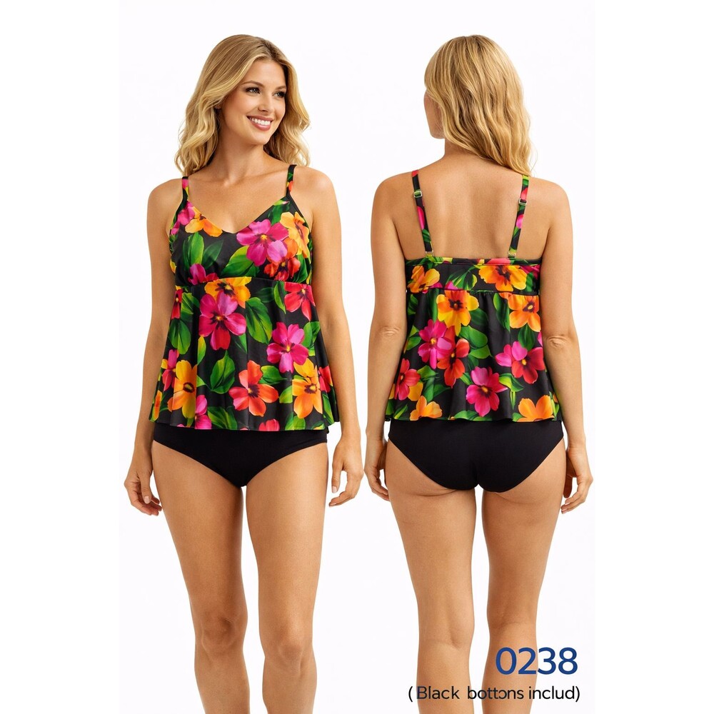 Trimshaper Woman's Tankini Top (bottoms not included), size 12 - 0238